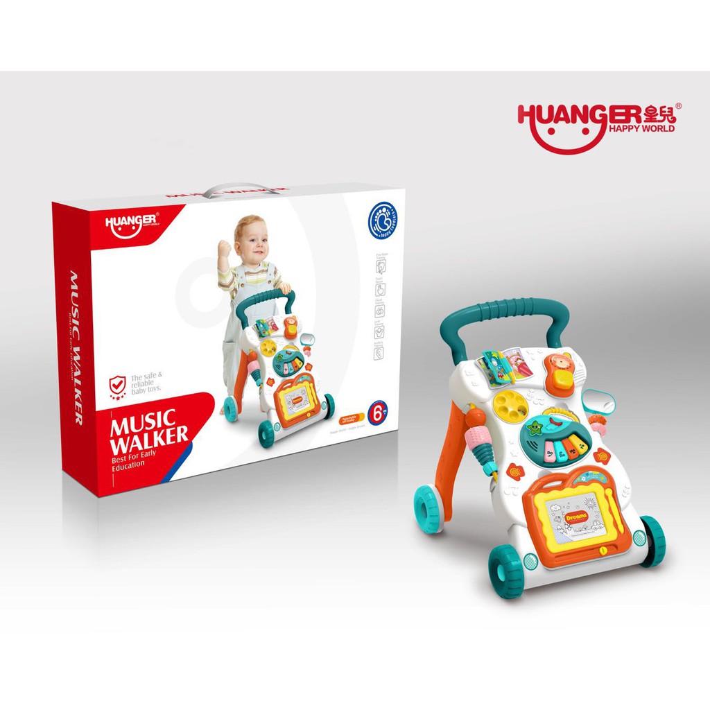 HUANGER CHILDREN MUSIC WALKER Baby Walker Push Walker 