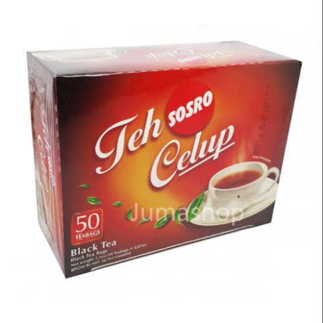 

SOSRO TEH CELUP BLACK TEA BOX 50x2g