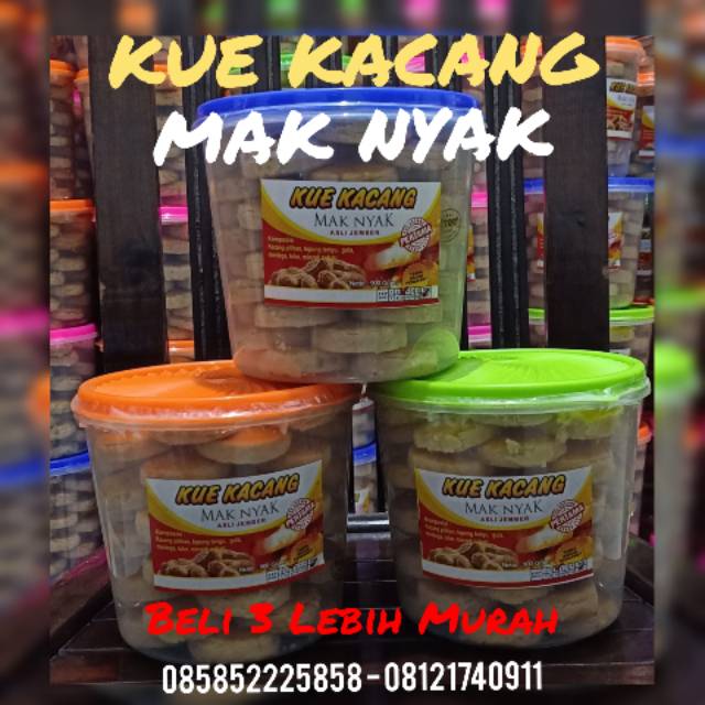 

Kue Kacang MAK NYAK 900gr (Bundling 3)