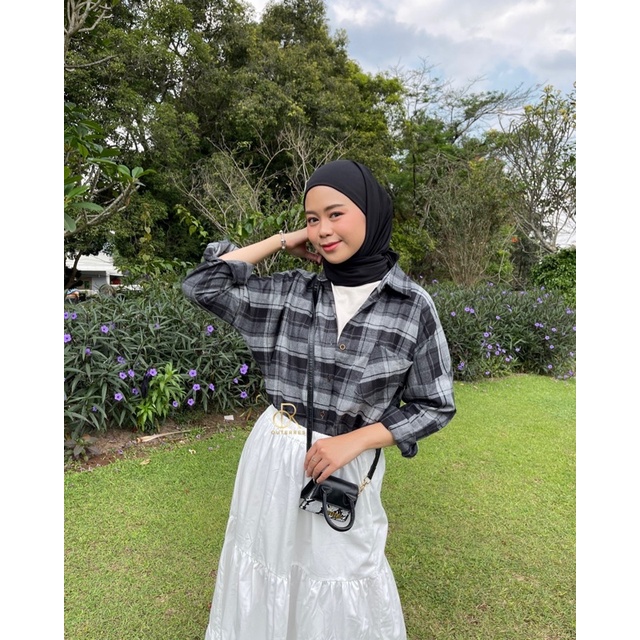 ANNA SHIRT / KEMEJA TARTAN WANITA-LEAD