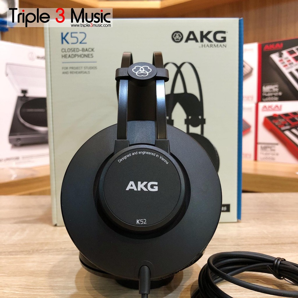 AKG K52 K 52 Headphone Monitoring flat