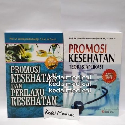 PAKET 2 BUKU PROMOSI KESEHATAN TEOR &amp; APLIKASI + PROMOSI KESEHATAN DAN PERILAKU KESEHATAN SUKIJO