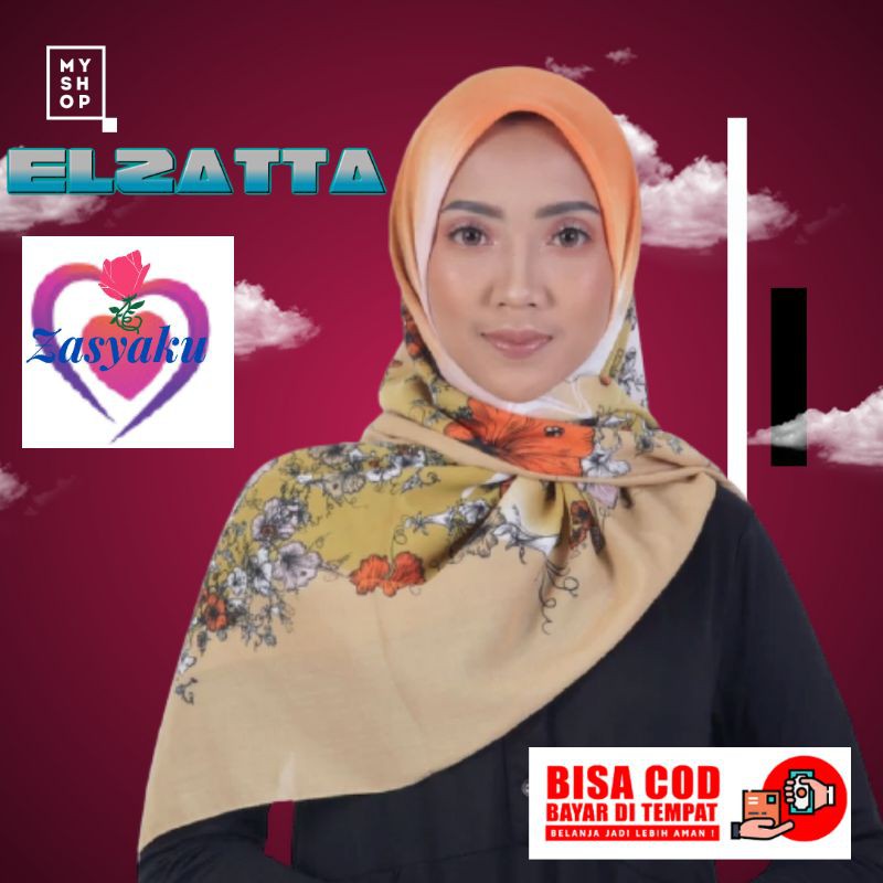 Kaila Laznirma Hijab Jilbab Kerudung segiempat segi empat orginal ori elzatta kwalitas bagus premium