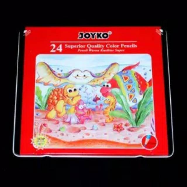 

mg Pensil Warna Joyko Superior 24 Warna Kaleng CP-24TC Tin Case Color Pencils Joyko 24 Kaleng