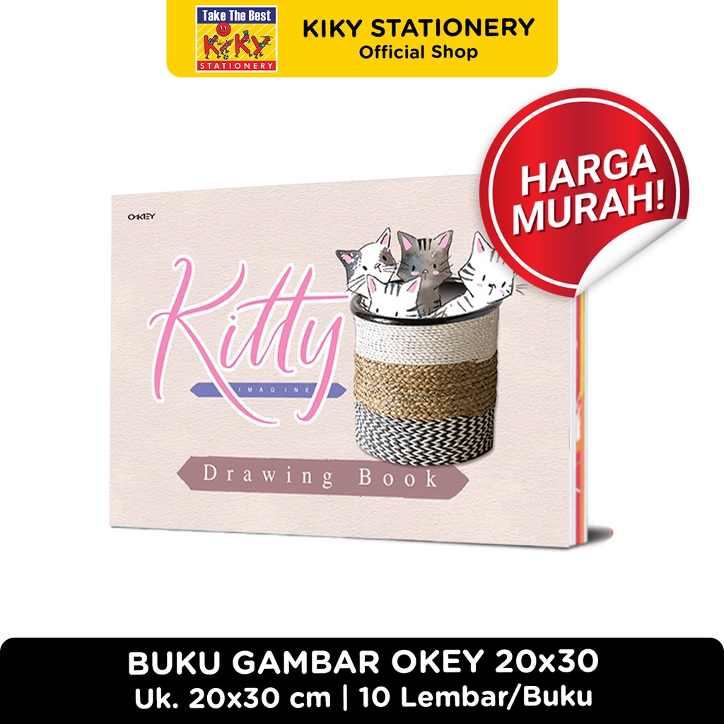 OKEY Buku Gambar A4 (Uk. 20 x 30 cm) - 1 Buku