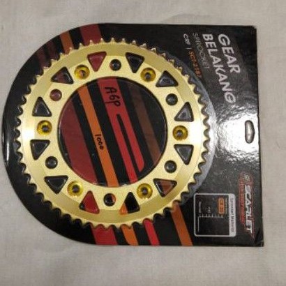 Gear / gir Belakang CRF 150 428*53T SCARLET