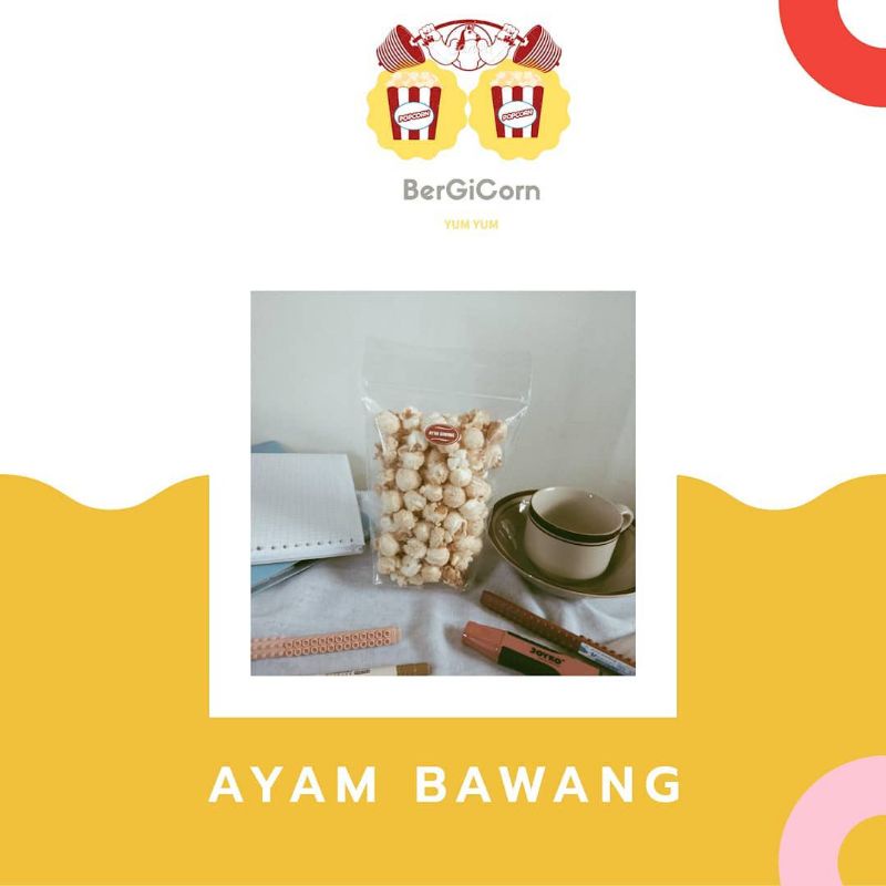 

POPCORN RENYAH MURAH MERIAH //BERGISNACK//AYAM BAWANG