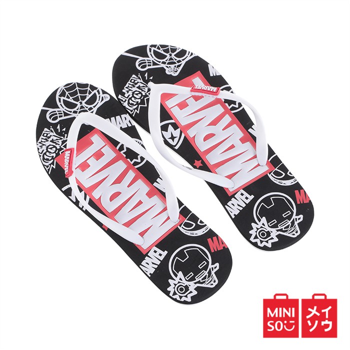 MINISO Marvel Sandal Jepit Wanita Sandal Karet Santai MINISO Marvel Sandal Jepit Wanita Sandal Karet Santai