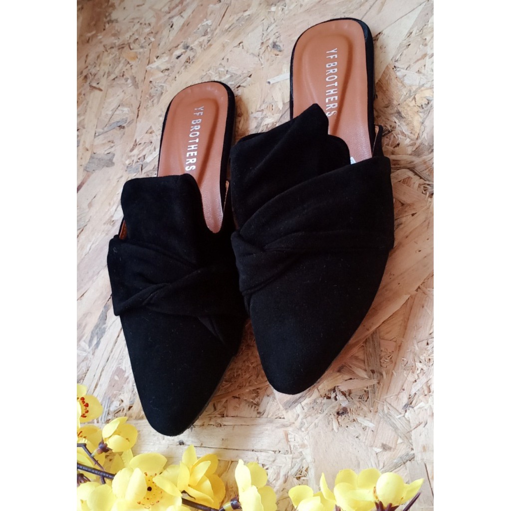 Sepatudari Karin Flatshoes wanita sepatu balet mules pita nyaman dipakai KR-FS0022