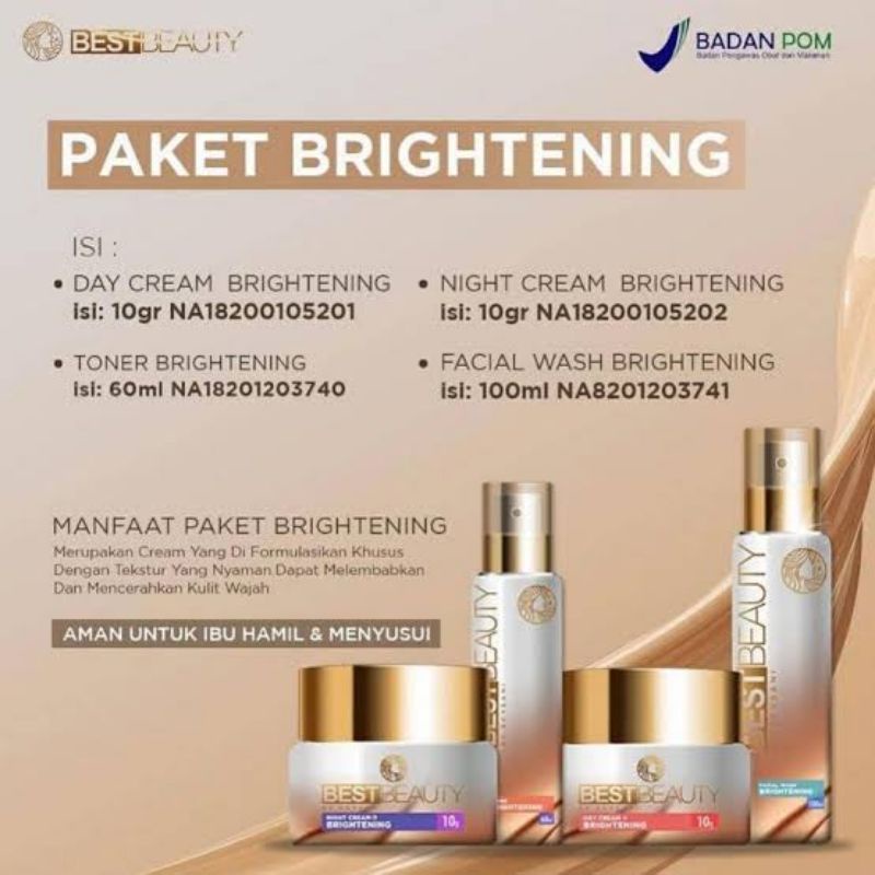 Best Beauty Brightening Paket Cream Wajah Glowing | BESTBEAUTY SKINCARE BPOM