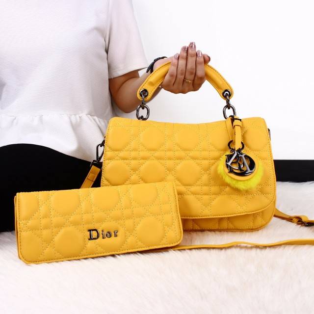 Tas wanita DIOR dune set 2 in 1 semi original impor good quality