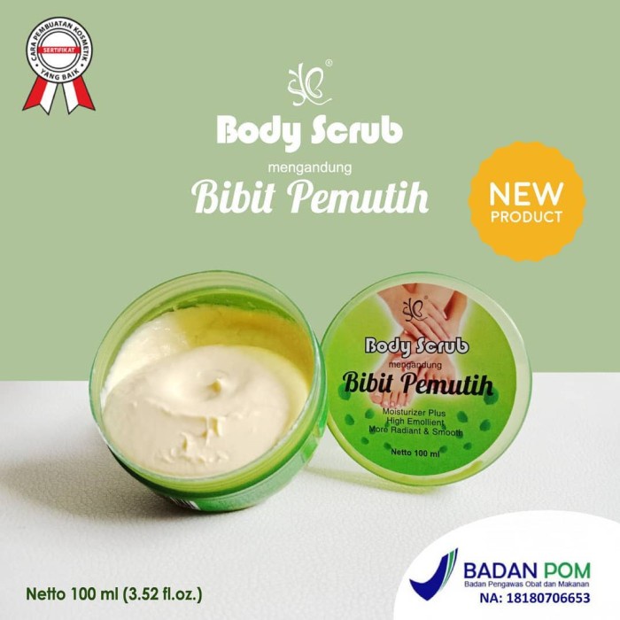 LULUR SCRUB BIBIT PEMUTIH SYB BODY SCRUB BIBIT PEMUTIH BPOM 100ML LULUR PEMUTIH SCRUB BADAN PEMUTIH BADAN PERMANEN PERAWATAN PERAWATAN TUBUH