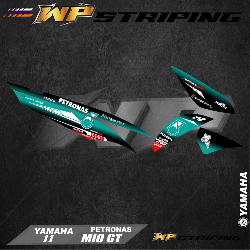 Stiker Striping MIO GT/Sticker Variasi List Skotlet Motor Yamaha MIO GT/Racing 11