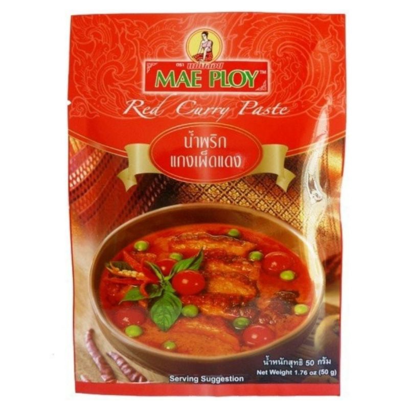 

MAEPLOY MAE PLOY RED CURRY PASTE 50 GR - KARI PASTA MERAH IMPORT HALAL