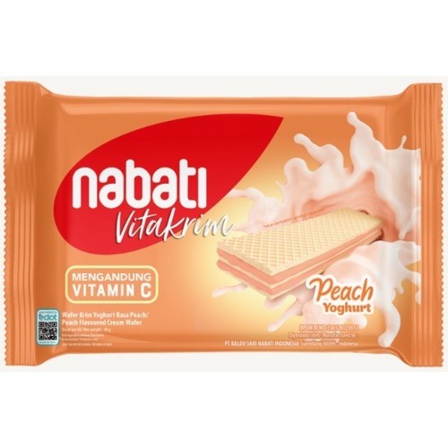 Nabati Wafer Reguler 50gr Keju / Vanila White / Pink lava / Richoco / Butter Caramel / Vitakrim Yogurt Peach / Vitakrim Yogurt Raspberry