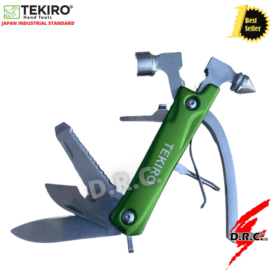Tekiro Palu Pemecah Kaca 15in1 - Martil Multifungsi 15 in 1 Tekiro
