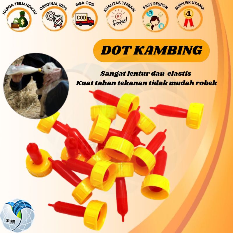 DOT KAMBING DOMBA ANJING KUCING KELINCI - Dot Susu Anak Hewan Nipple Botol Susu Hewan