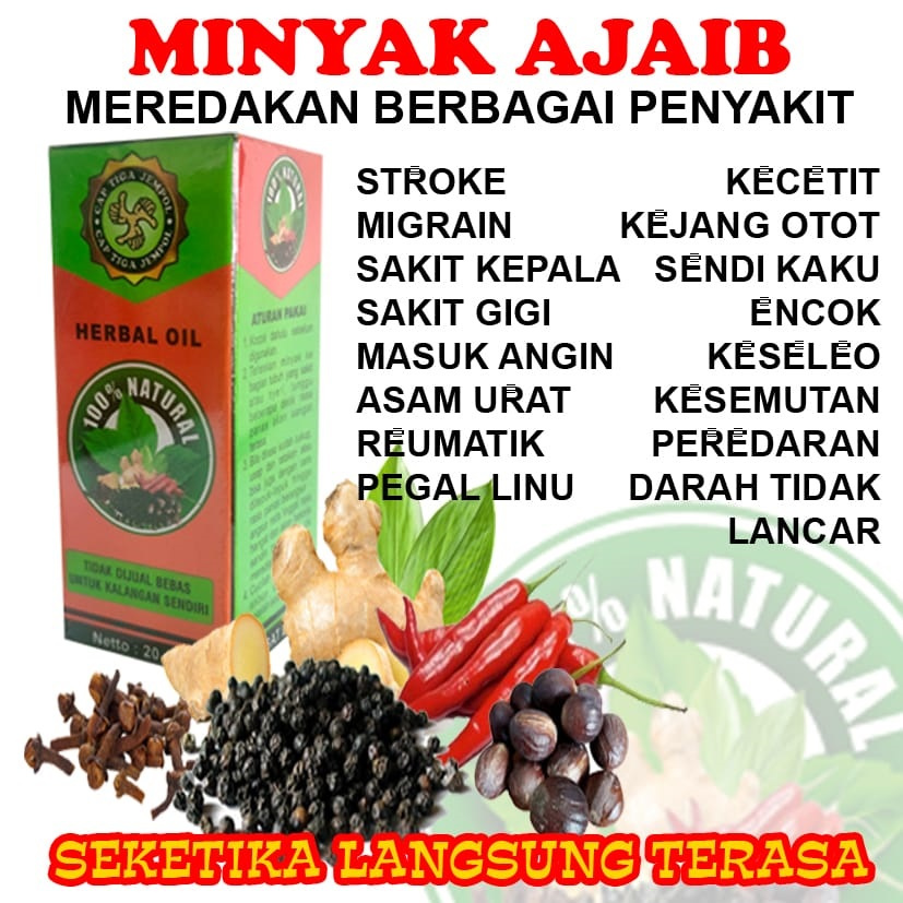 Air Kesehatan dan Minyak Totok Kecubung Sakti Obat Penyakit Stroke Persendihan serta Asam Urat