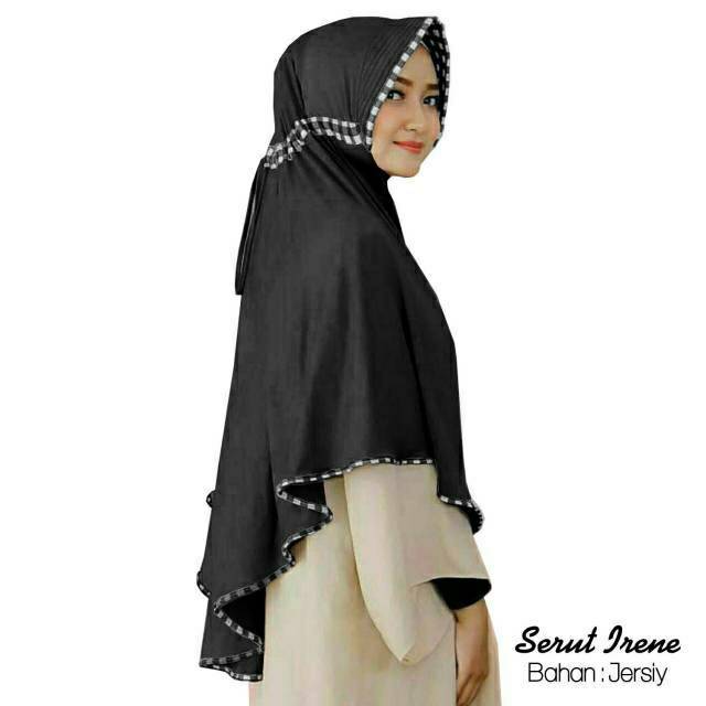 Jual Hijab jilbab serut inayah kotak /serut jokowi | Shopee Indonesia