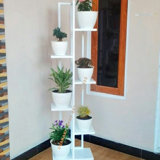 rak bunga kayu jati belanda