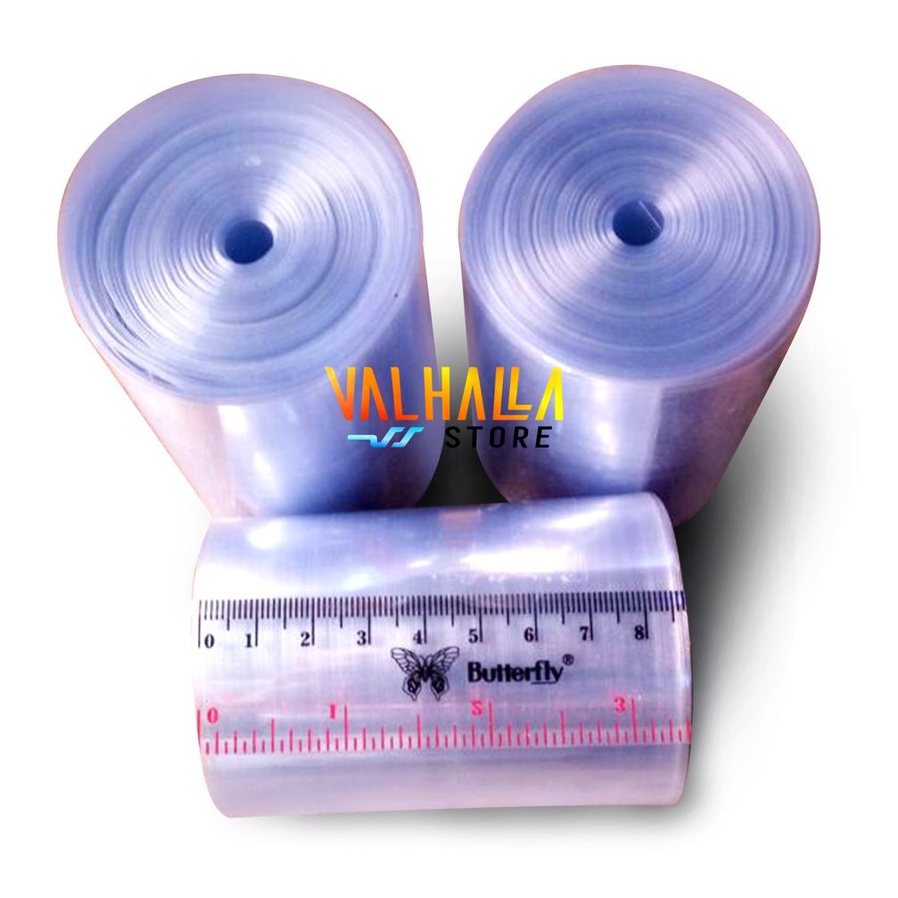 

Terlaku.! 08D78 Plastik Roll Bening Shrink Botol Toples Box Lebar 5 sampai 35 Cm 200 Gram PVC Sealer Segel Seal Wrap 08D
