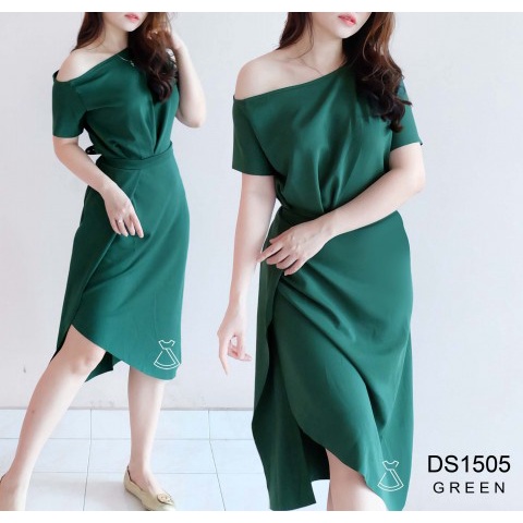 SEOLASOUL - DS1505 - Dress Scuba Midi Party