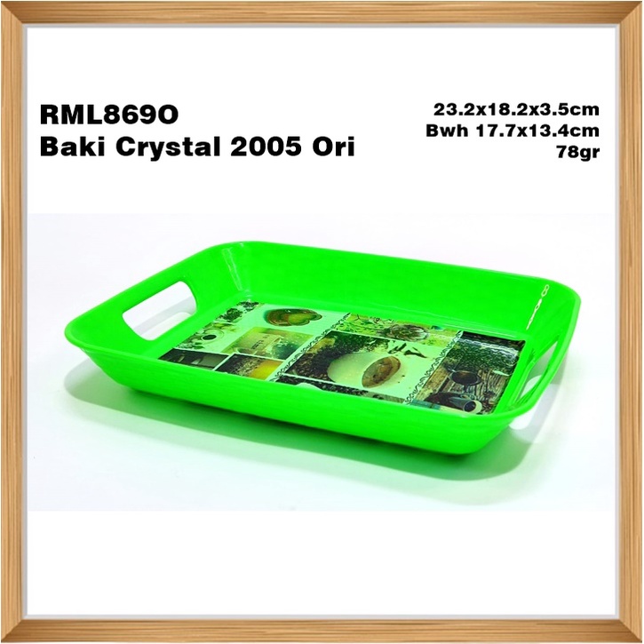 RML869O Baki/Nampan Plastik Crystal 2005 Ori