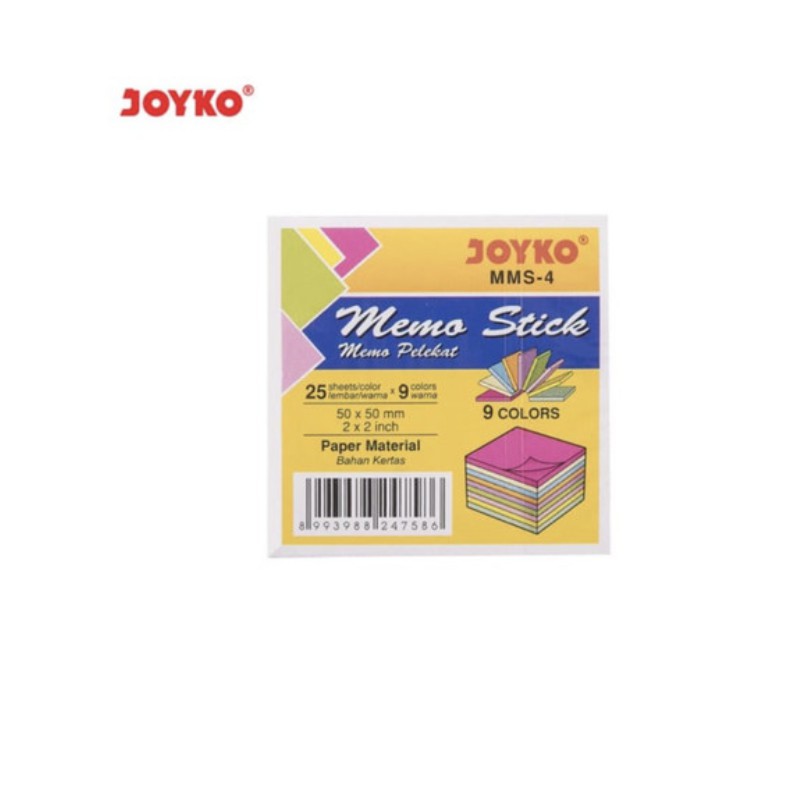 

Memo Stick / Sticky Note / Kertas Memo / Memo Tempel Joyko MMS-4