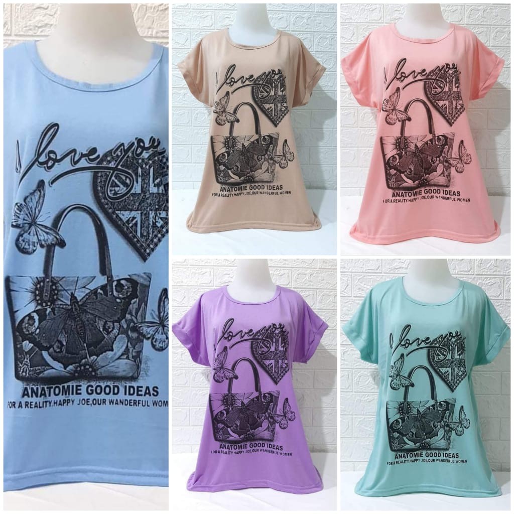 KAOS BIG SIZE CEWEK FULL PRINT | KAOS JUMBO MURAH MERIAH | ATASAN CEWEK XXL | BAJU JUMBO XXL CEWEK