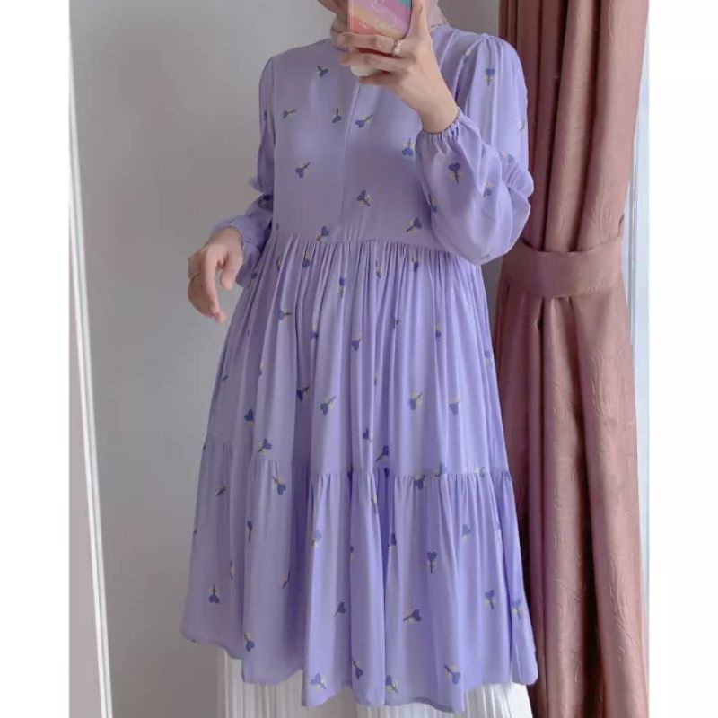POLA ATASAN TUNIK TUNIC- kancing depan (Busui Friendly