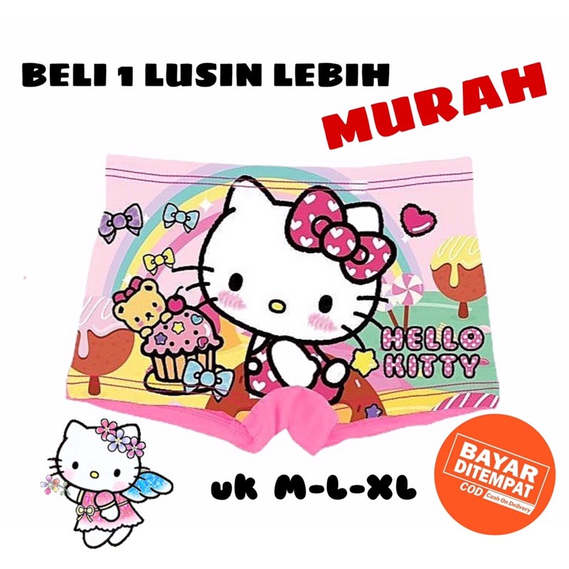 (BISA COD) 1 LUSIN CD CELANA DALAM ANAK PEREMPUAN REMAJA 2-8 TH HK / CD KANCUT BOKSER ANAK