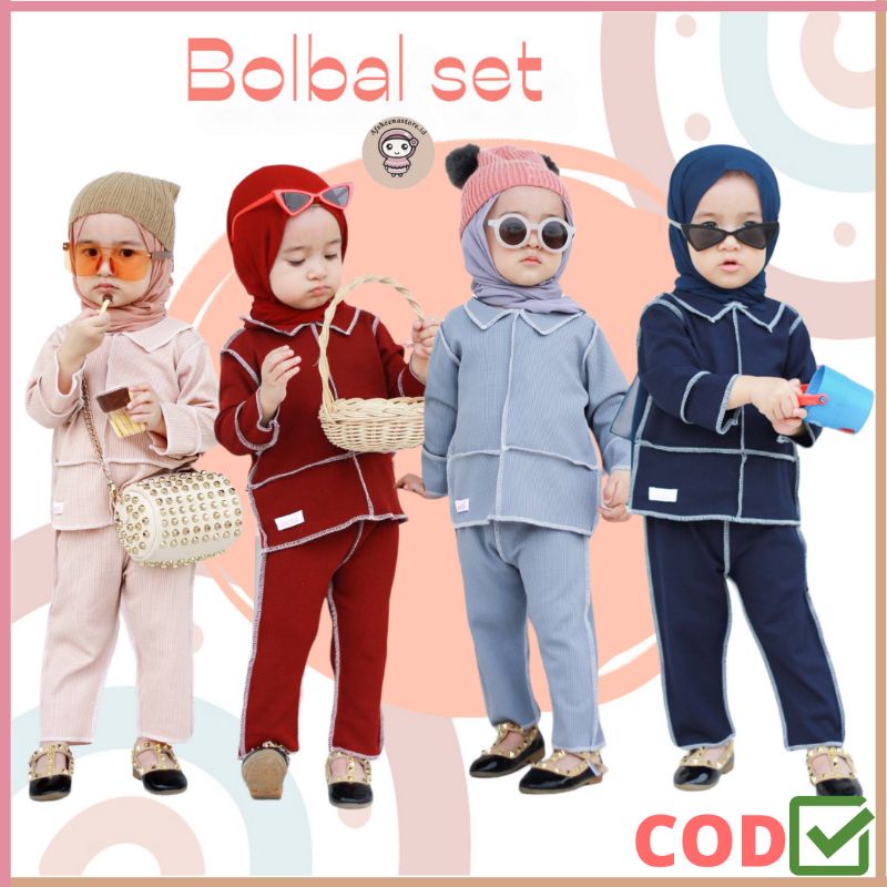 Afsheenastore One Set Anak Perempuan Bolbal By Cetta