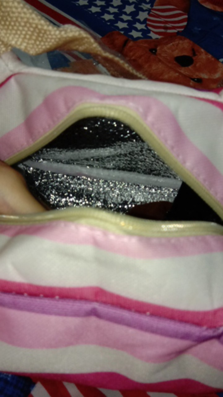 Halo.bag 005 Lunch Cooler Bag Motif Salur Kotak Tempat Makan Bekal Aluminium Foil Tas Tahan Panas