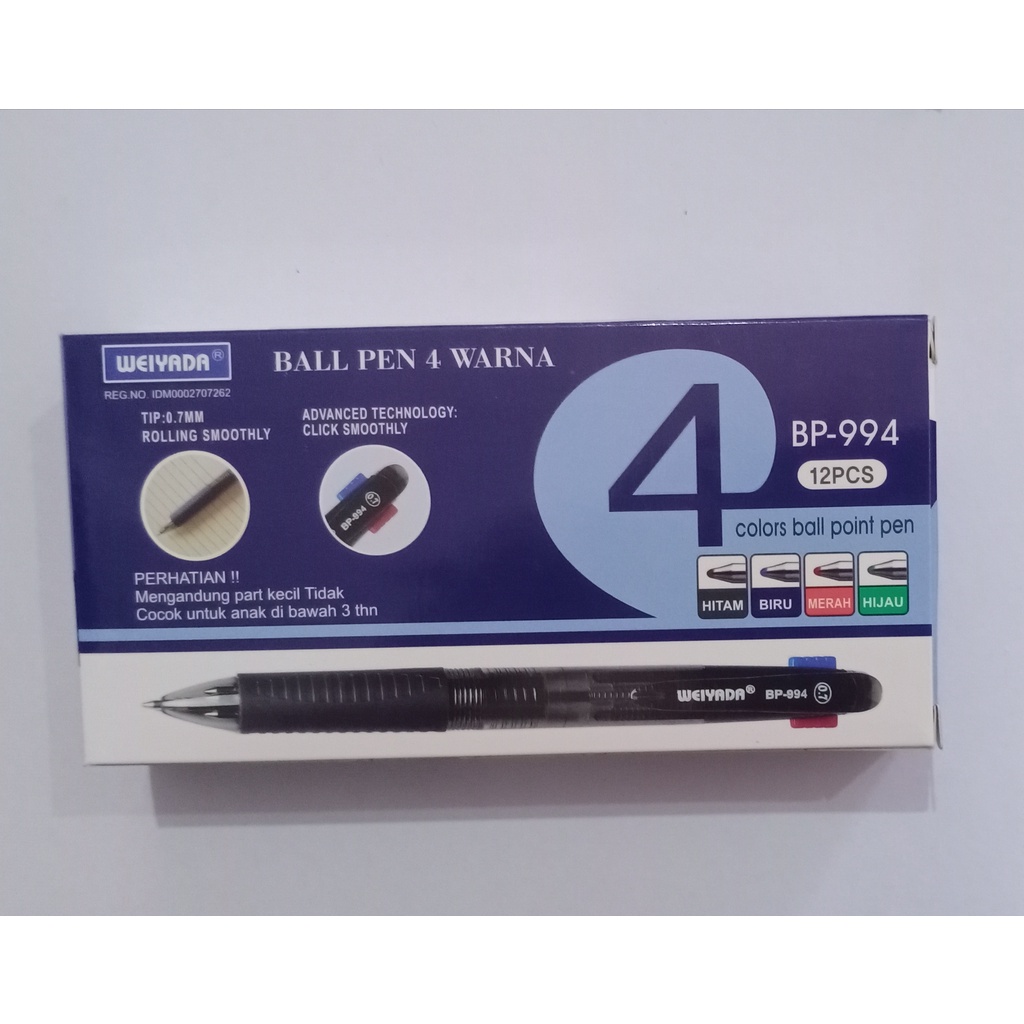 

(Per Pcs) Pulpen Weiyada BP-944 4 Colour