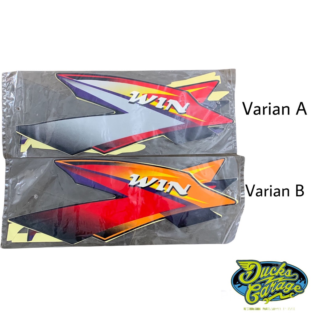 Striping sticker stiker list body honda win custom