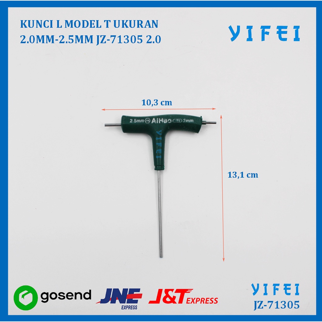 KUNCI L MODEL T HEXAGON SCREW YIFEI