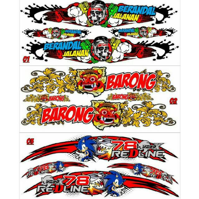 Sticker Striping Variasi Animasi Thailook Vega R Lama Old Shopee Indonesia