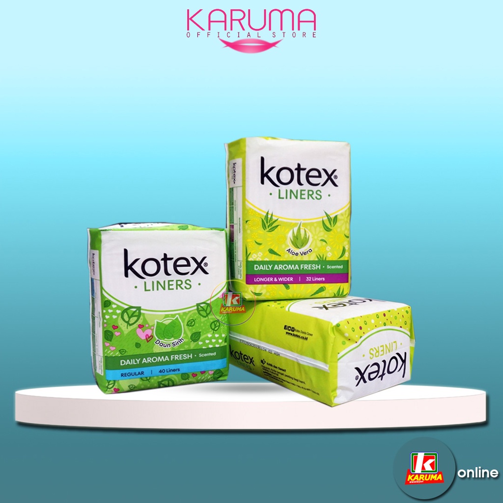 Jual Kotex Liners, Pantyliner Kotex, Kotex Liner Daun Sirih, Kotex