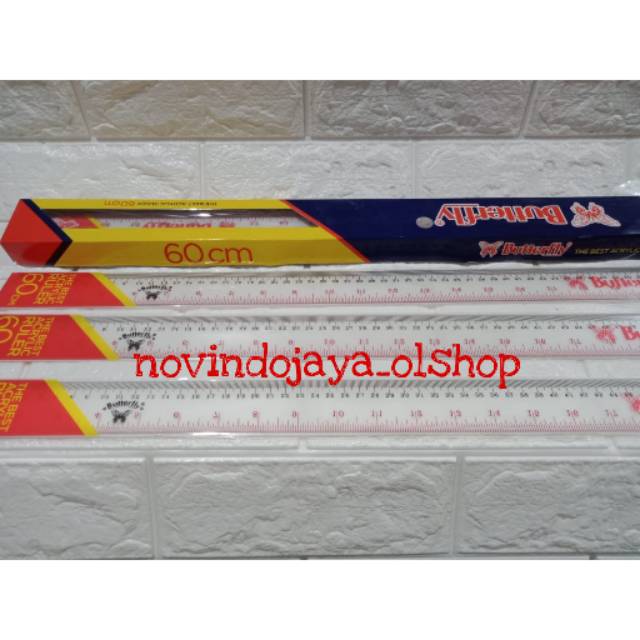 

Penggaris Plastik Butterfly 60 Cm