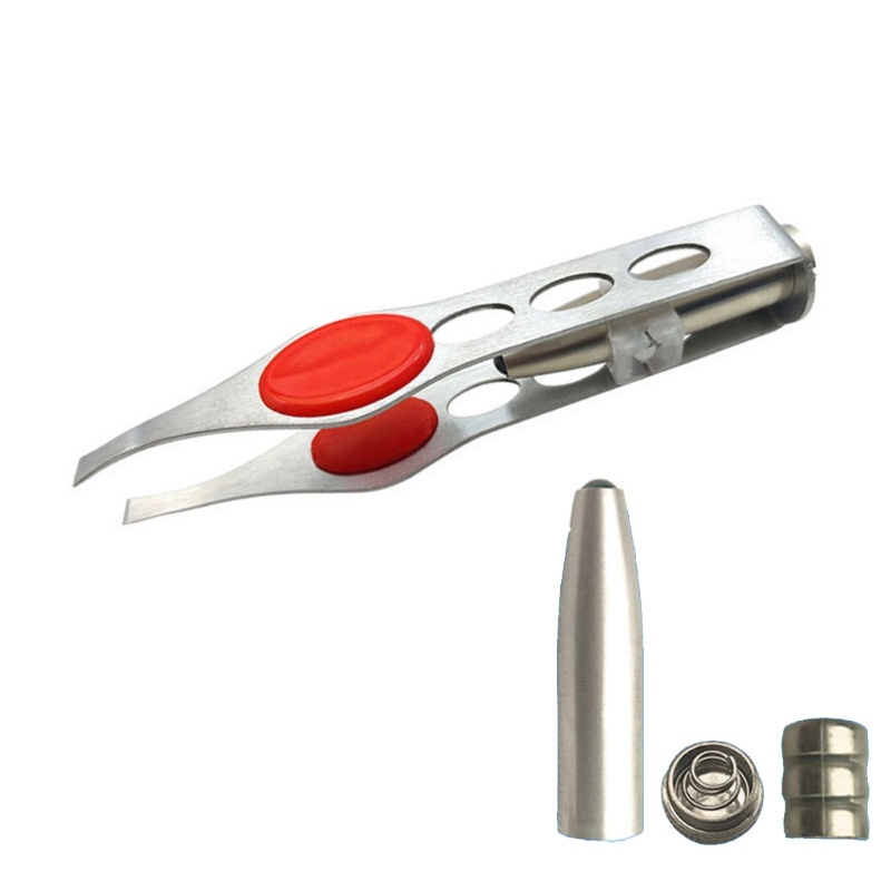 Zzz Pinset Stainless Steel Dengan Lampu LED