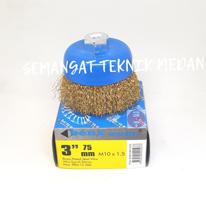 SIKAT MANGKOK KAWAT KING 3" WIRE CUP BRUSH BENZ