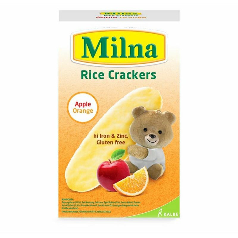 Milna Rice Cracker 8+ Box/ Cemilan bayi - 20gr