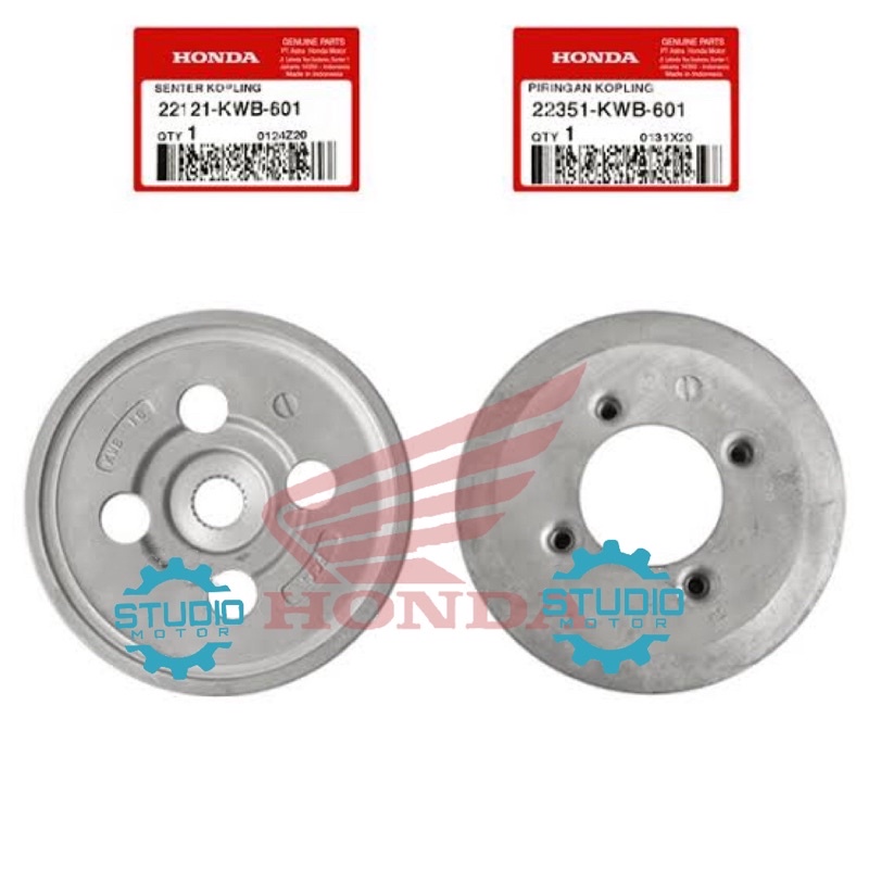 22121KWB601 22351KWB601 Kaki 4 Lubang 4 Kain Kopling Center Klos &amp; Plate Clutch Pressure Blade Lama Revo Abs 110 2009 2010