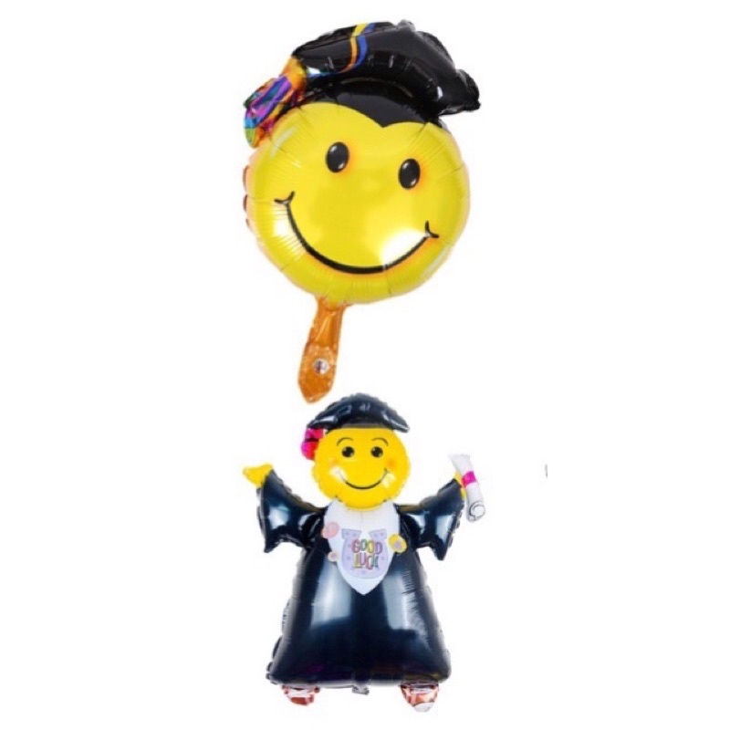 balon wisuda balon graduation balon smile graduation foil graduated dekorasi pesta decoration party