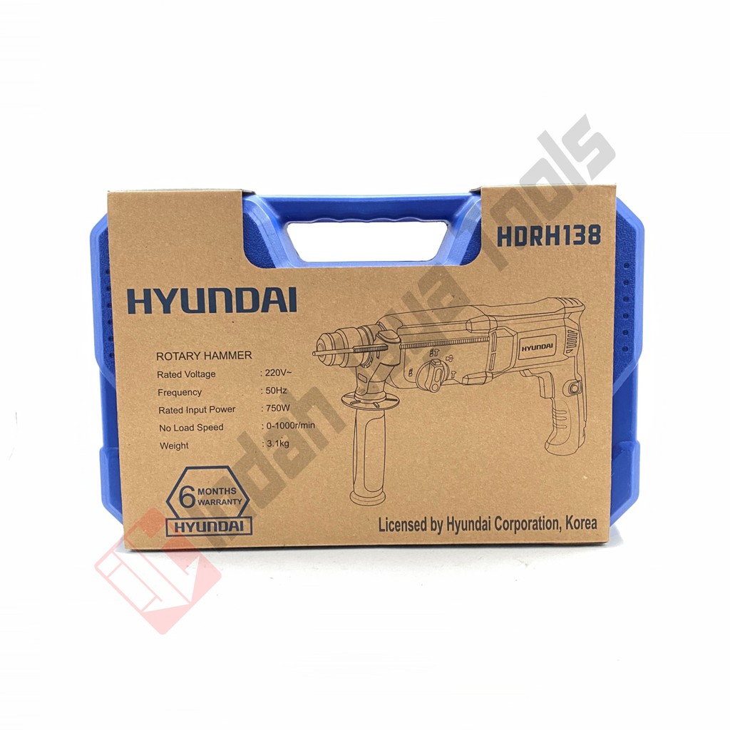 HYUNDAI HDRH138 Mesin Rotary Hammer SDS Plus - Bor Beton Tembok Bobok