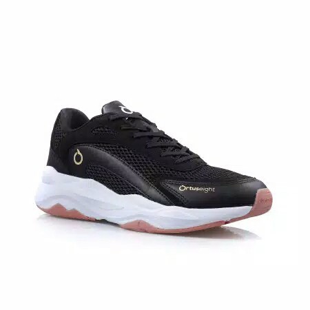 SEPATU SNEAKERS CASUAL KETS ORTUSEIGHT 100% ORIGINAL ABYSSUS (Black White)