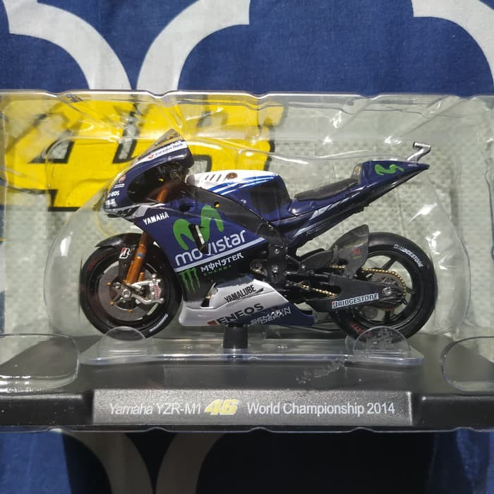 Diecast Motogp - Diecast Ducati - Diecast New Ray Vespa Diecast Miniatur Valentino Rossi 2014 Yamaha