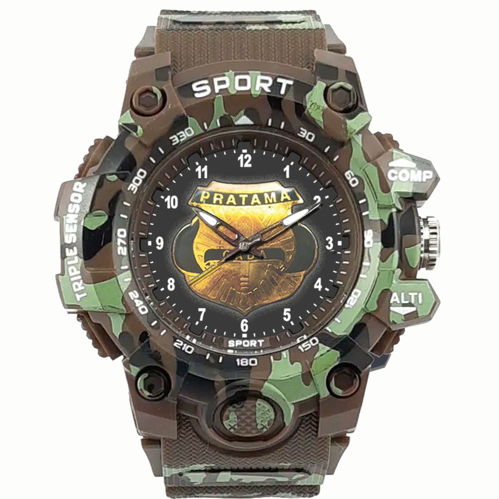 (EXCLUSIVE) JAM TANGAN GADA PRATAMA -SECURITY ARMY COKLAT 2