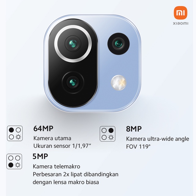 Xiaomi Mi 11 Lite 6GB / 64GB | 6GB / 128GB | 8GB / 128GB - Garansi Resmi 1 Tahun