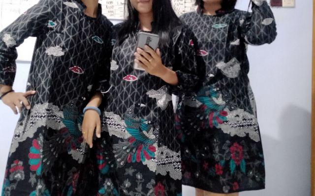 Terlaris Serut Genes Jelita Tunic Navbor Yelbor Whitbor Creambor Tunik Batik Modern Hrb030 Dolbi Dob